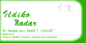 ildiko madar business card